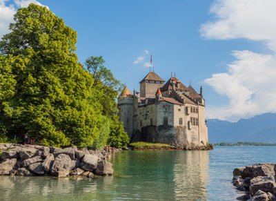 Veytaux, Switzerland. Chateau de Chillon. by Unbekannt Unbekannt